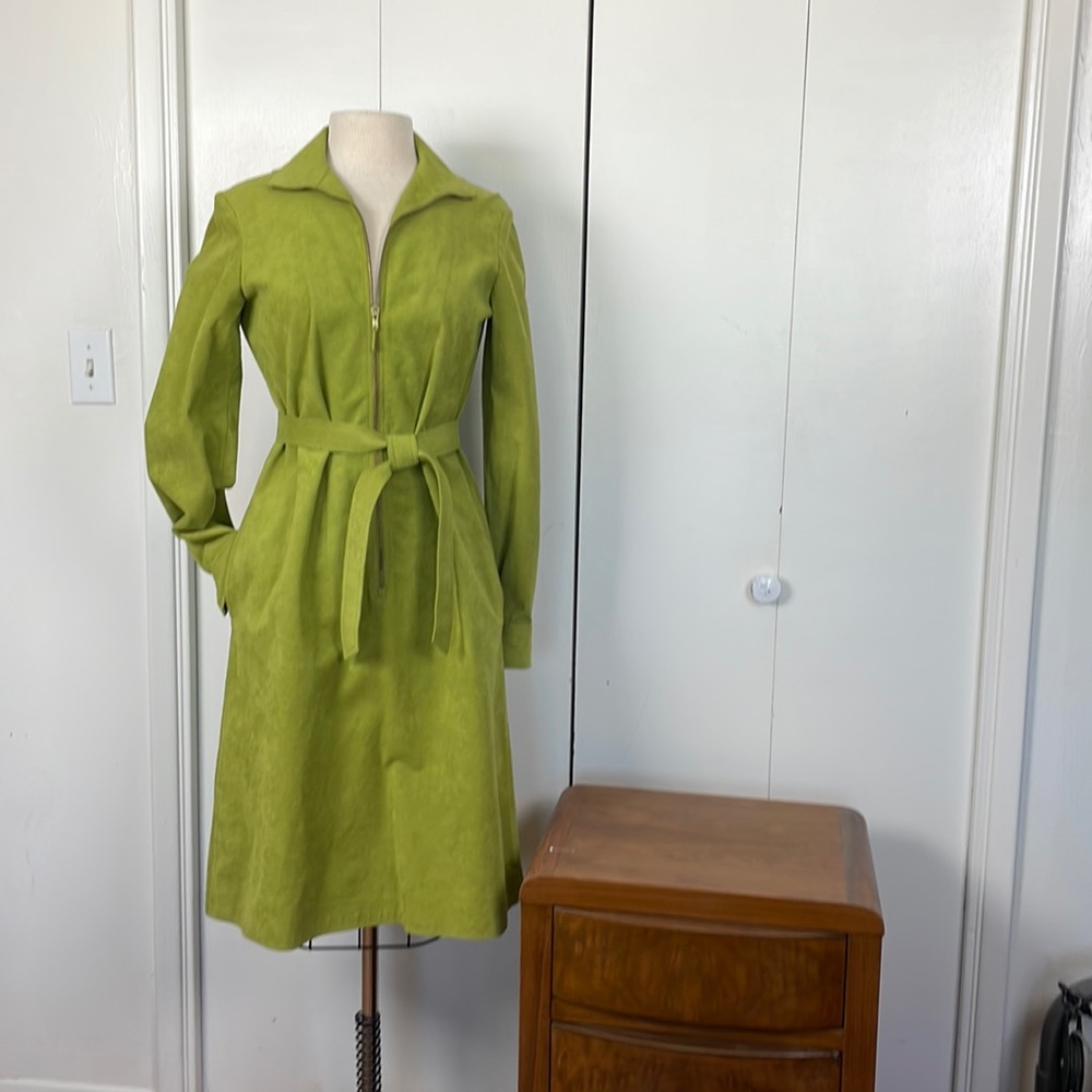 Vintage 70s Halston Ultrasuede dress